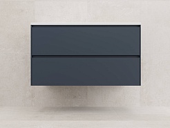 Style Line Тумба под раковину Лима 100 Plus подвесная эмаль графит матовая – фотография-2